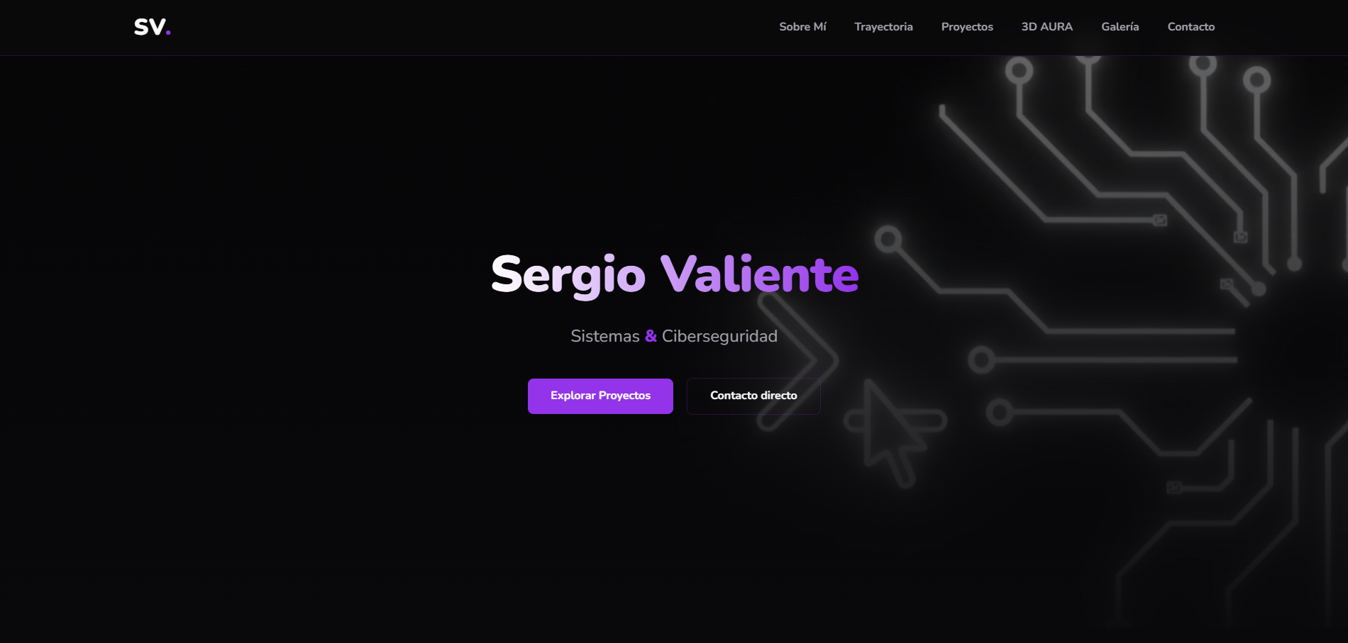 Captura del Portfolio
